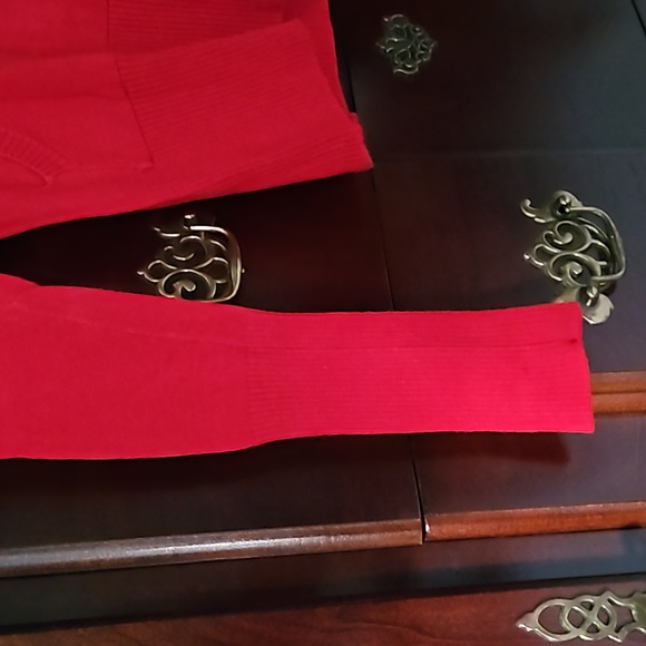 FOREVER 21 VINTAGE KNIT V-NECK HOODED SWEATER - Picture 5 of 7